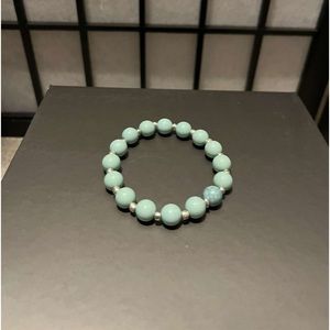 Teal and Silver Beaded Bracelet